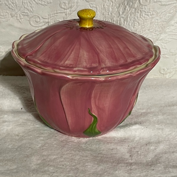 Vintage Franciscan Desert Rose Cookie Jar - Picture 7 of 8